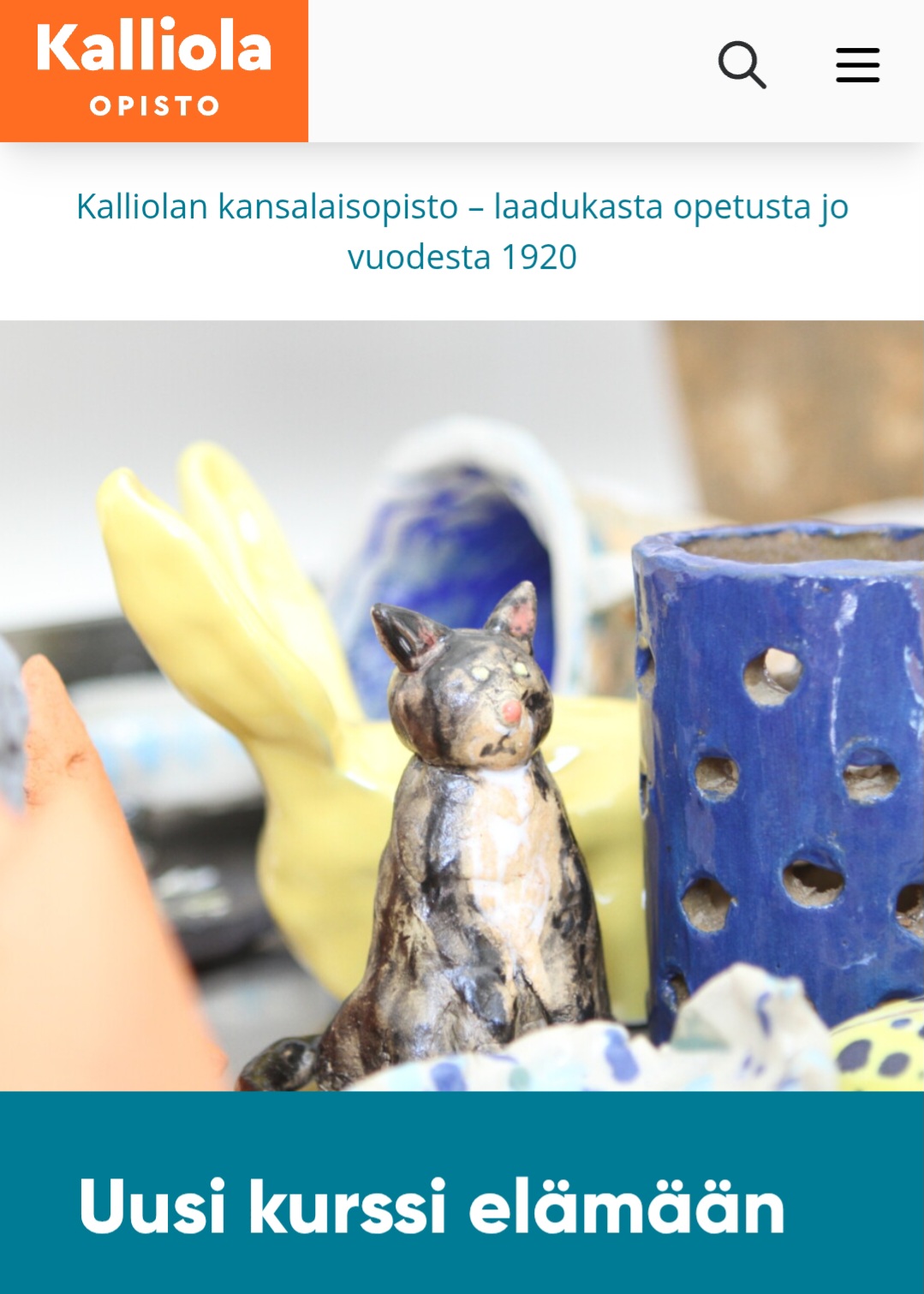 KALLIOLAN KANSALAISOPISTO - kehonhuolto ja taideterapian ohjaus